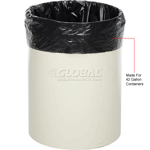 Global Industrial™ Contractor Black Trash Bags - 42 Gal, 3.0 Mil, 50 Bags /Case