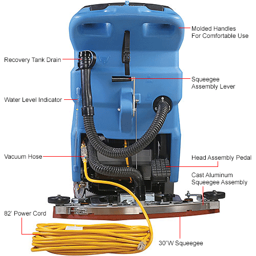 Global Industrial™ Electric WalkBehind Auto Floor Scrubber, 20