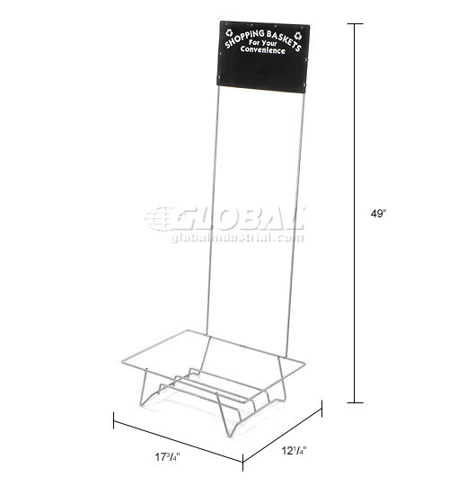 Good L ® Shopping Basket Stand with Black Sign 268781