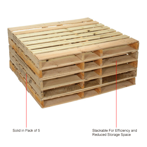 Pallets Wood Pallets Global Industrial™ New Hard Wood Pallet 48 X