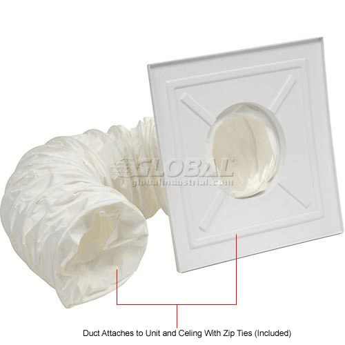Air Conditioners Commercial Portable Air Conditioners Ceiling Duct Kit 8'L x 12"W Tube Dia