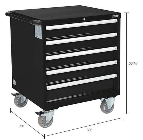 Cabinets Modular Drawer Global Industrial Mobile Modular Drawer   298447BKIN Dim 