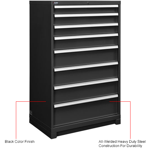 Global Industrial™ Modular Drawer 8 Drawers, w/Lock, 36"Wx24