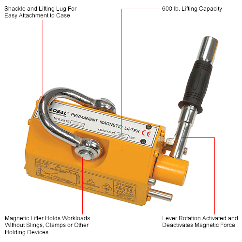 Global Industrial™ Lifting 600 lb. Capacity 316089