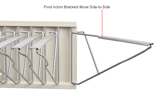 Pivot Storage Rack Interion™ Pivot Wall Mount Blueprint Storage Rack With 12 Hangers ...
