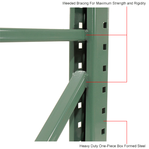 Global Industrial™ Pallet Rack Upright Frame, 24"D x 96"H 320887
