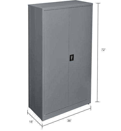 Cabinets Storage Global Industrial™ Ez Assemble Steel Storage Cabinet 36 W X 18 D X 72 H