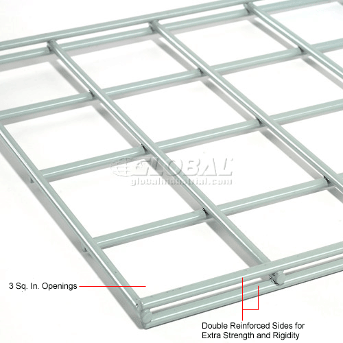 Global Industrial™ Wire Shelf 48 X 12 With 3 Brackets Pkg Qty 2