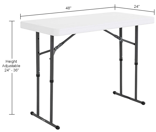 tall table folding