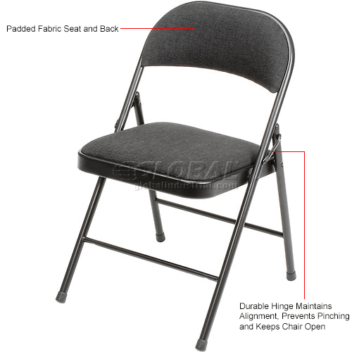 Steel Folding Chair With Padded Fabric