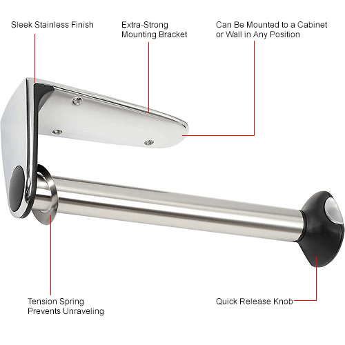 Simplehuman® Quick Load Paper Towel Roll Holder, Stainless Steel