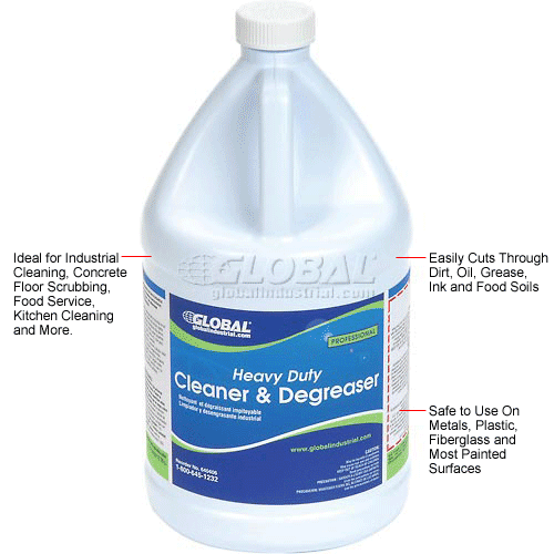 Global Industrial™ Heavy Duty Cleaner & Degreaser, 1 Gallon Bottle, 4
