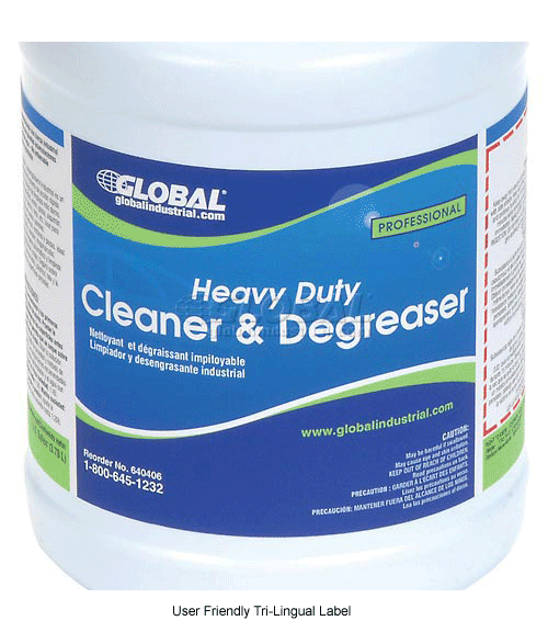 Global Industrial™ Heavy Duty Cleaner & Degreaser, 1 Gallon Bottle, 4