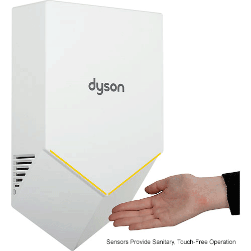 Dyson Airblade™ V Quiet Low Voltage Hand Dryer HU02, White 30717301