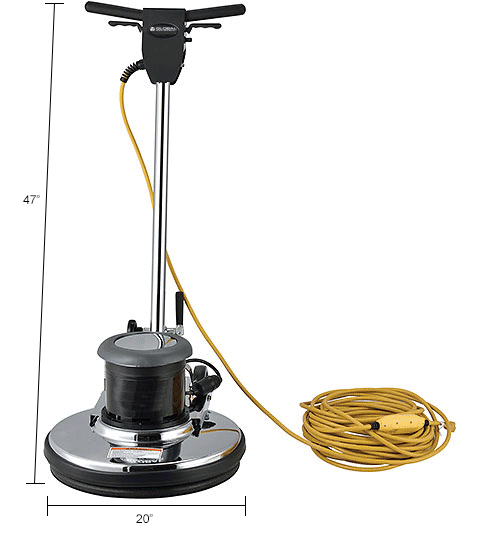 Global Industrial™ Dual Speed Floor Machine, 20" Cleaning Path 641253