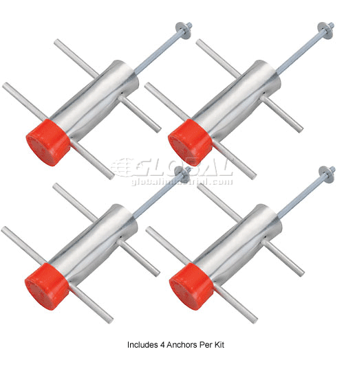 Global Industrial™ Anchor Cement Kit 4 Anchors Per Kit | 652774