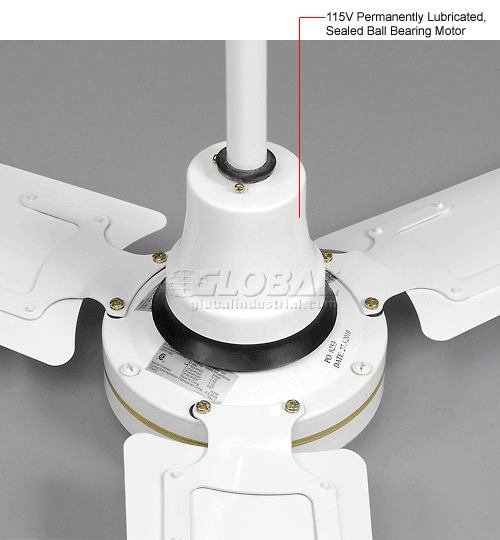 Canarm Industrial Ceiling Fan 60 2500 Cfm Cp60hpwp