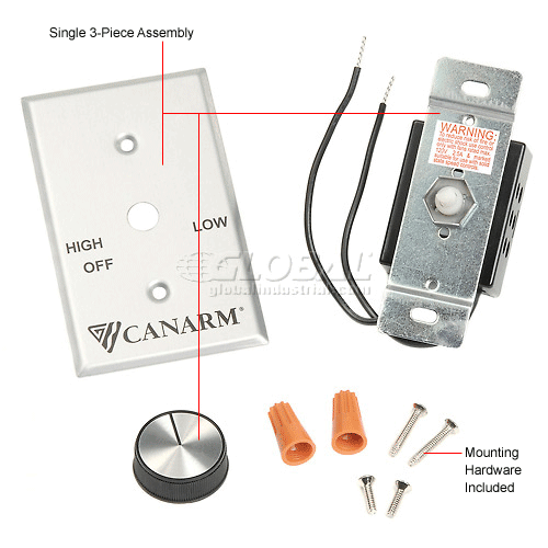 Fans Ceiling & Beam Fans Canarm MC3, Variable Speed Switch Control