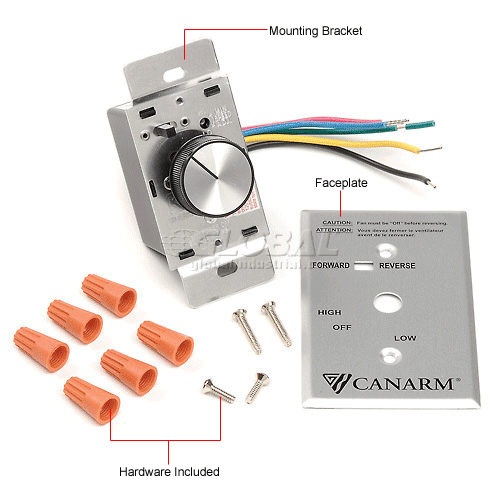 Canarm Frmc5 Variable Speed Switch Control 4 Fans Reversible