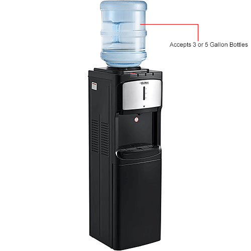 Global Industrial® TriTemp Top Load Water Dispenser, Black 670437