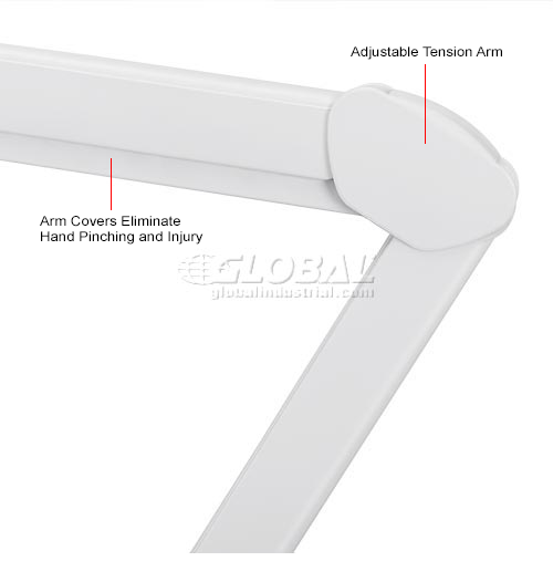 Global Industrial™ 3 Diopter LED Magnifying Lamp, White 695232