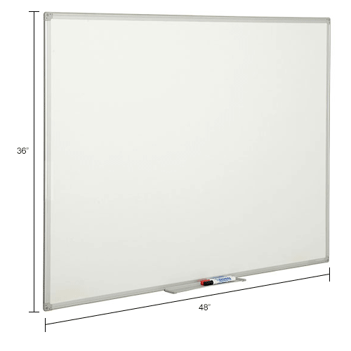 Global Industrial™ Melamine Dry Erase Whiteboard 48 x 36 Double