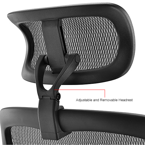 Interion® Ergonomic Chair With High Back & Adjustable Arms, Mesh, Black