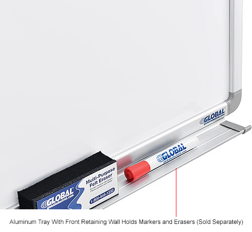 Global Industrial™ Magnetic Whiteboard - 60 x 48 - Steel Surface ...