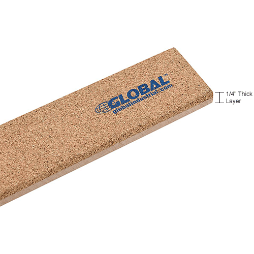 Global Industrial™ 4' Cork Bulletin Bars, 6/Pack