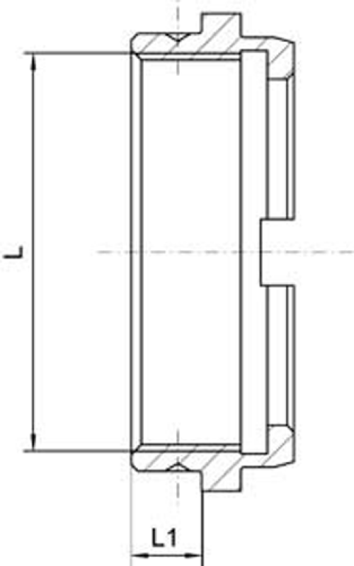 Bison Draw Tube Nut M55 x 2.0, 61/4" Chuck B609429 GLOBALindustrial.ca