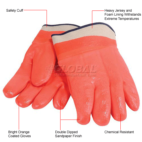 Insulated PVC Gloves, 12 Pairs/Pack 795426 GLOBALindustrial.ca