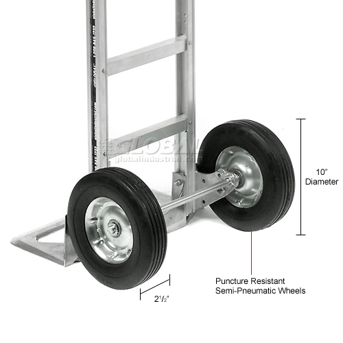 Global Industrial™ Universal 10" SemiPneumatic Hand Truck Wheel Kit