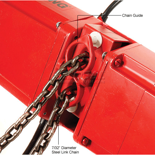 Coffing® Electric Chain Hoist with Chain Container 500 Lb. Cap