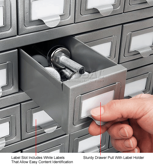 Global Industrial™ Steel Storage Drawer 50 Drawers 36"W x 9"D