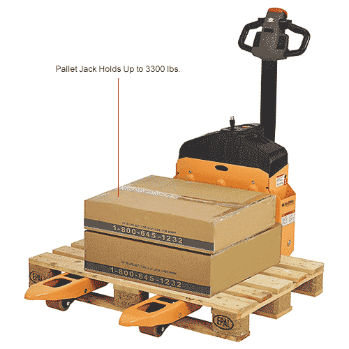 Global Industrial™ SelfPropelled Electric Pallet Jack Truck, 3300 Lb