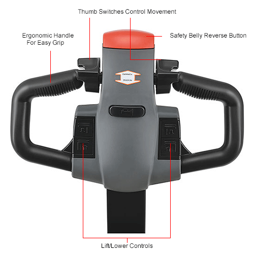 Global Industrial™ SelfPropelled Electric Pallet Jack Truck, 3300 Lb