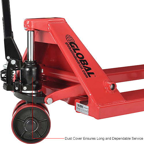 Global Industrial™ Standard Duty Pallet Jack Truck, 27"W x 48"L Forks