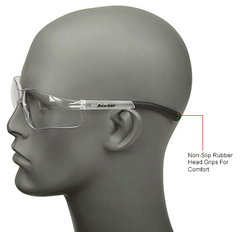 Mcr Safety Bk110 Crews Bearkat Safety Glasses Clear Frame Clear Lens Anti Scratch B1145340