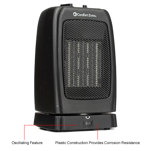 Comfort Zone 174 Cz448 Oscillating Ceramic Heater Ndash