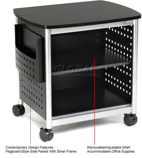 Safco® Products 1856BL Scoot™ DeskSide Printer Stand B197227