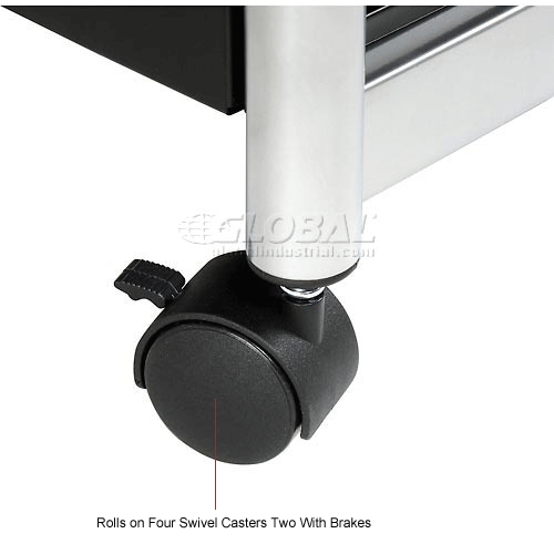 Safco® Products 1856BL Scoot™ DeskSide Printer Stand B197227