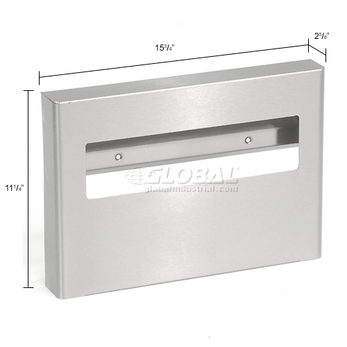 ASI® Surface Mounted Toilet Seat Cover Dispenser Satin Stainless Steel