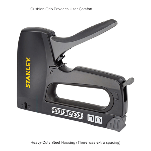Stanley® CT10X HeavyDuty Staple Gun/Cable Tacker B2199484