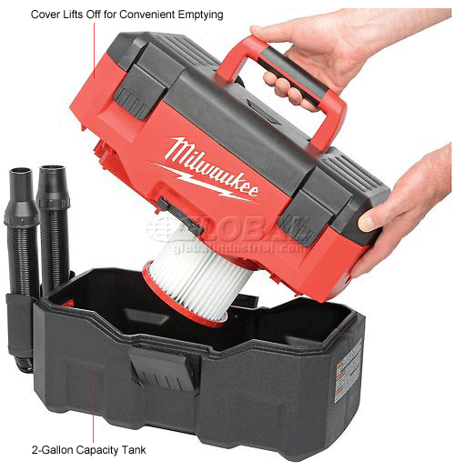 Milwaukee® 088020 M18™ 2Gallon Cordless Wet/Dry Vacuum (Bare Tool
