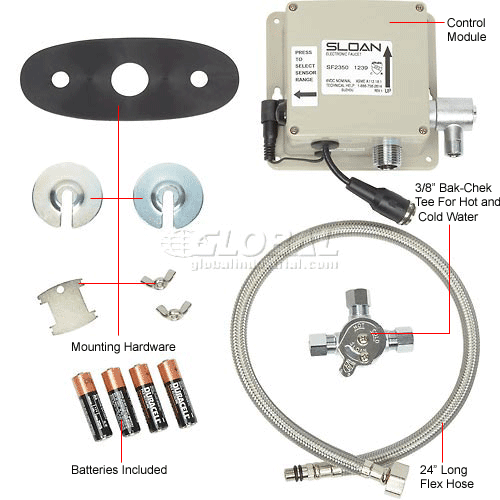 Sloan® SF2350 Sensor Activated Faucet, Below Deck Manual Mixing Valve