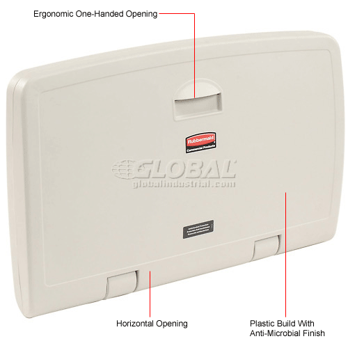 Rubbermaid® Horizontal Baby Changing Station FG781888LPLAT B260107