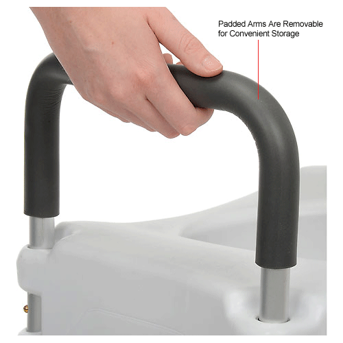 Drive Medical RTL12027RA Elevated Raised Toilet Seat with Removable