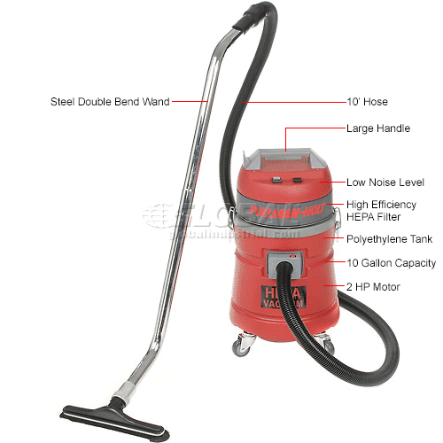 Pullman-Holt 45HEPA Dry HEPA Vacuum, 10 Gallon Cap. | B287014 ...