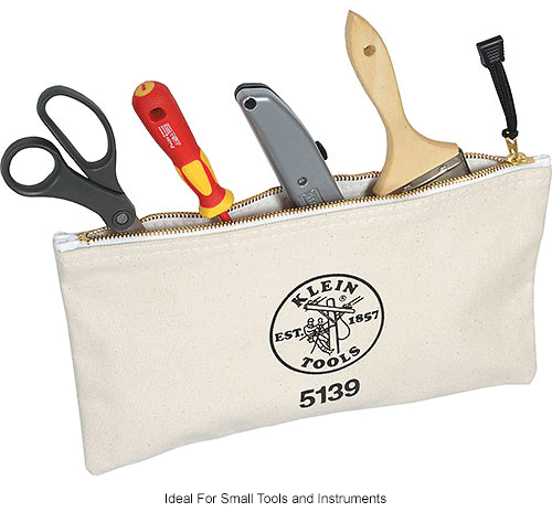 Klein Tools 5139 Canvas Zipper Bag | Tequipment