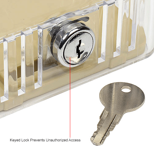 Supco Thermostat Guard 31/2 x 3 x 63/8 Includes Key B461532